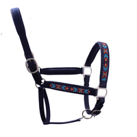 Harnais de cheval en cuir de qualité supérieure, design perlé, réglable, rembourré, style western, durable, personnalisable pour cavalier