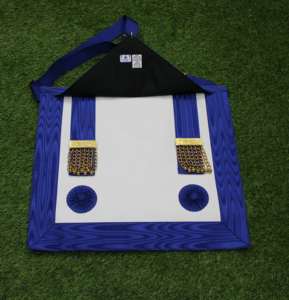 NESTA SPORTS Tablier de Maître Maçon de Loge Bleue avec Chaîne Dorée ou Chaîne Argentée et Ensemble Serpent - Product Image 2