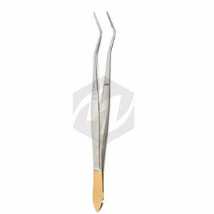 Pinzas Meriam de 16 cm con Punta Angulada Dentada, Color Dorado, para Algodón Dental, Instrumento de Acero Inoxidable de Primera Calidad - Product Image 5