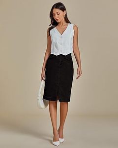 Mini-jupe personnalisée pour femme, taille haute élastique, robe de sport/tennis avec 2 poches latérales intérieures, séchage rapide, idéale pour le pickleball et le golf, collection printemps - Product Image 1