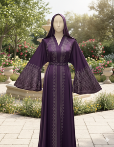 อาบายะห์สีดำสไตล์ตุรกีปี 2026 ทำจากโพลีเอสเตอร์ประดับเลื่อมและลูกปัด แขนยาว ความยาวระดับข้อเท้า สำหรับผู้หญิง ใส่ในงานแต่งงานหรือใส่ในชีวิตประจำวัน - Product Image 2