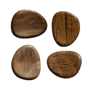Planche à fromage en bois d'acacia, design artisanal, forme personnalisée, plateaux en bois, plateau de service pour apéritifs et fruits - Product Image 3