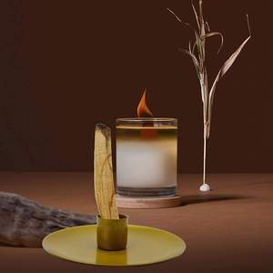 Ceramic Palo Santo Burner Holder Incense Wood Holder for Palo Santo <b>Sticks</b> Minimalist <b>Smudge</b> Bowl for Home Fragrance - Product Image 6