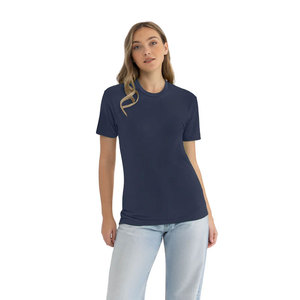 Adult Cotton T-Shirt – Premium Soft Washed 100% <b>Ring</b>-Spun Fitted Navy Tee - Product Image 4