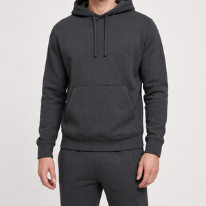 Sweat-shirts à capuche en molleton chaud d'hiver 100% coton de haute qualité, personnalisés pour hommes, épais, avec patch brodé - Product Image 1