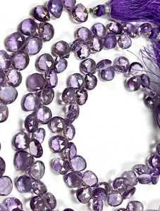 Cuentas facetadas de amatista natural en forma de corazón, gema morada para la fabricación de joyas, proveedor mayorista, venta al por mayor, comercio internacional B2B! - Product Image 2