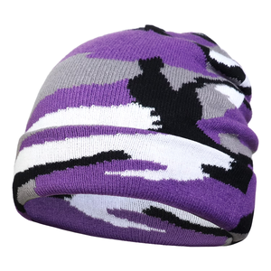 Gorro de lana tejido vintage unisex, cálido para invierno, con puño ajustable, logotipo personalizado OEM - Product Image 4