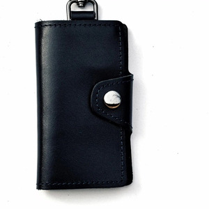 Premium leather key organizer featuring spacious card slots secure snap closure leather key holder <b>wallet</b> key organizer <b>wallets</b> - Product Image 3