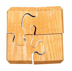 Elegant Design Walnut Wood <b>Tea</b> <b>Coasters</b> in puzzle Shape Non Slip and Durable Pads for Table Decoration - Product Image 4