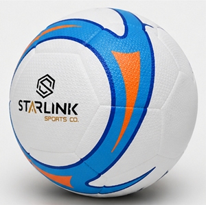ลูกฟุตบอลสตาร์ลิงค์ สีขาว น้ำเงิน ส้ม ทนทาน แบบไฮบริด - Product Image 2