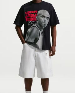 T-shirt formel pour homme en polyester 120g à manches courtes, col montant, couleur unie, anti-plis, séchage rapide, coupe ample, impression numérique OEM - Product Image 3