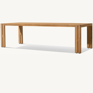 Mesa rectangular de estilo moderno en oferta, ideal para uso en restaurantes al aire libre, duradera y anticorrosiva. - Product Image 2