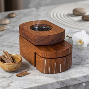 Mini brûleur bakhoor Porte-encens élégant article cadeau pour le Ramadan Cadeau d'entreprise personnalisé parfumé - Product Image 1