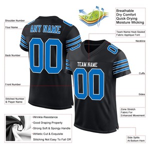 Maillots de football en gros, personnalisables en usine, avec logo d'équipe, nom et numéro du joueur, respirants, séchage rapide, uniforme sportif - Product Image 4