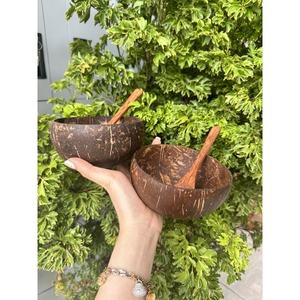 Tazón para Servir de Cáscara de Coco Estilo Ecológico, Vajilla Reutilizable Hecha a Mano Natural para Uso Diario - Product Image 3