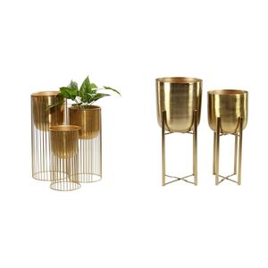 แจกันโลหะที่มีเสน่ห์สำหรับตกแต่งด้วยโครงสร้างที่สวยงาม - Product Image 1