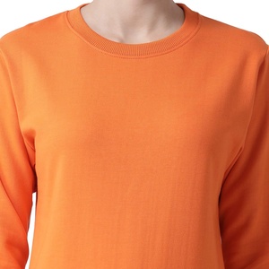 Sudadera Premium para Mujer, Cuello Redondo, Cálida, Mezcla de Algodón y Felpa, Informal, de Invierno, Estilo Urbano, Talla Grande - Product Image 2