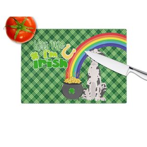 Arlequin Planche à découper décorative en verre trempé de grande taille pour la Saint-Patrick Ustensiles de cuisine Great Dane - Product Image 4