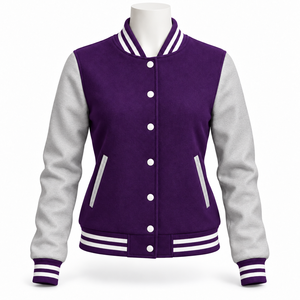 <b>Women</b> Varsity <b>Quilted</b> <b>Jacket</b> <b>Lightweight</b> Comfortable Embroidery OEM/ODM Custom Made Unique Design Contrast Color Long Sleeves - Product Image 5