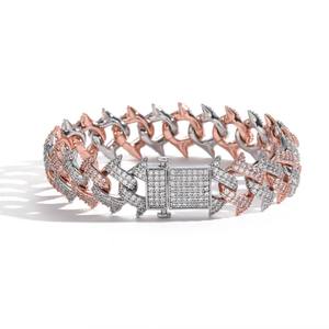 Custom <b>Iced</b> <b>Out</b> Diamond Hip Hop <b>Chain</b> Necklace for Men Cubic Zirconia Cuban Link <b>Chain</b> for Streetwear Fashion Jewelry - Product Image 4