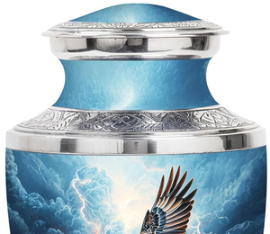 Urnas de Cremación Modernas Hechas a Mano para Adultos, Urnas Conmemorativas Decorativas de Estilo Americano para Cenizas de Hombres y Mujeres - Product Image 4