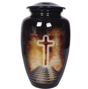 Urnes funéraires en métal faites à la main pour cendres humaines adultes, tendance, oiseaux, décoration funéraire réfléchie - Product Image 2