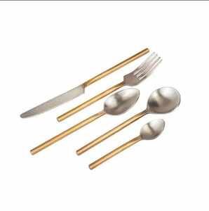 Palillos y Cucharas de Acero Inoxidable, Palillos Coreanos Metálicos, Cuchara Multicolor - Product Image 2