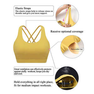Sujetador Deportivo Sin Costuras de Alta Sujeción para Mujer, con Logotipo Frontal, Antibacterial, de Secado Rápido, Tallas Grandes, Alta Calidad, Gran Venta - Product Image 6