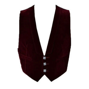 Chaqueta Escocesa de Terciopelo Marrón para Hombre, Estilo Príncipe Charlie, con 3 Botones, Chaleco, Traje Tradicional de las Tierras Altas de Alta Calidad - Product Image 3