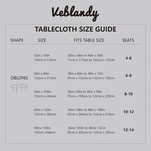Water Resistant Wrinkle-Free 60x84 Inch Rectangular Tablecloth Spill Proof Decorative Fabric <b>Table</b> <b>Cover</b> for Parties & Events - Product Image 5
