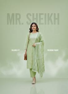 Shalwar Kameez en coton brodé pour femmes, tendance été, 3 pièces, prêt-à-porter, grandes tailles, très demandé. - Product Image 6