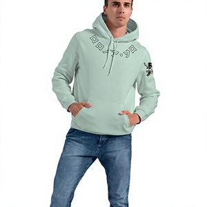 Sweat à capuche en molleton de coton pour homme 280 GSM, impression numérique avant et arrière, logo personnalisé, marque privée, vente en gros - Product Image 1