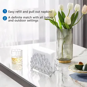 Premium Handmade Metal Napkin Holder Luxury Contemporary Dining Table Tissue Organizer Decorative Restaurant Hotel Home <b>Kitchen</b> - Product Image 6