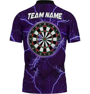 เสื้อดาร์ทพิมพ์ลายพร้อมปกสำหรับผู้ชายและผู้หญิง ราคาขายส่ง - Product Image 2