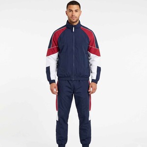 Custom Manufacturers Men's Nylon <b>Jacket</b> and Nylon Tracksuit Two Piece Reflective Stripe High Quality Windbreaker Sweatsuit - Product Image 1