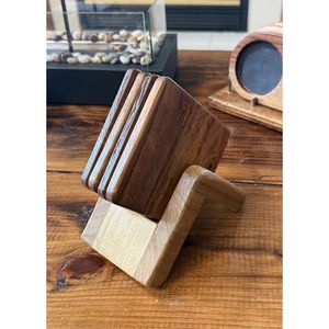 Handicrafts wooden Coaster for serving tea and protect the surface also home decor products likly use in kitchen - Product Image 1