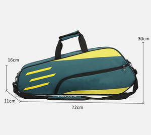 Canvas Racket Bag Large Capacity Waterproof Tennis Badminton Sports Bag Professional Durable Gym Travel Bag Portable 40-50L Men - Product Image 2