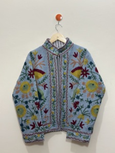 Vintage Embroidered Floral Cotton TNT Jacket Full Sleeve Eco-Friendly Winter Autumn <b>Coat</b> Plus Size Casual Breathable High - Product Image 1