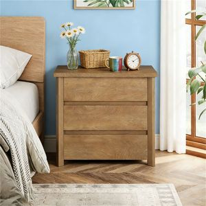 Large <b>Storage</b> Space <b>Bedside</b> Table Nightstand with Space Saving Design <b>Storage</b> Cabinet - Product Image 2