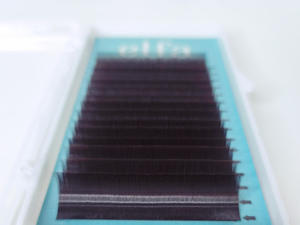 Extensiones de Pestañas Clásicas Premium de 16 Filas, Pestañas Individuales Falsas Naturales y Suaves, Hechas a Mano en Corea, Fibra PBT, Curvatura J, Marca ELFA - Product Image 5