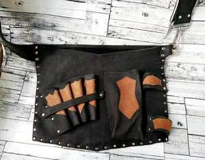 Étui de Luxe Portable Multifonction en Cuir Réglable pour Ciseaux de Barbier Professionnels – Pochette de Rangement pour Ciseaux de Coiffure - Product Image 3