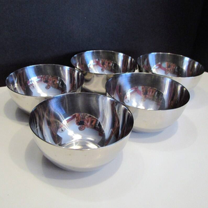 Classic Style Disposable Stainless Steel <b>Bowls</b> <b>Dessert</b> Serving Curry Camping Canteen Mess Gurudwara Use Customized Logo - Product Image 1