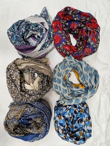 Écharpe en coton imprimée à motifs floraux, fabricant de foulards, 100x180 cm, paréo - Product Image 4