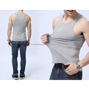 Débardeur de sport OEM vierge pour musculation et gym, sous-vêtement pour homme - Product Image 5