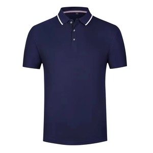 เสื้อโปโลสำหรับผู้ชายเสื้อถักแบบเข้ารูปผ้าฝ้ายแบบกำหนดเองได้ - Product Image 3
