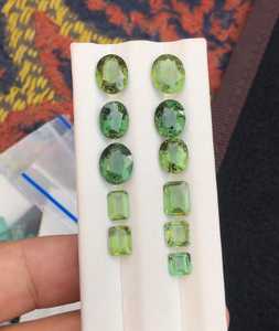 Apatite verte naturelle facettée, pierres précieuses brutes propres pour la fabrication de bijoux, vente en gros, pierres en vrac - Product Image 6