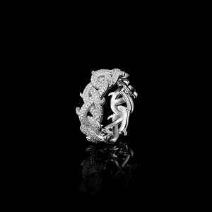 Luxury Animal Shape Moissanite <b>Cocktail</b> <b>Ring</b> 925 Silver Pave Setting Unisex Party Jewelry - Product Image 1