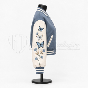 <b>Women</b> Cropped <b>Varsity</b> <b>Jacket</b> Embroidery Letterman <b>Bomber</b> <b>Jacket</b> Vintage Streetwear Fashion Casual College <b>Jacket</b> - Product Image 6