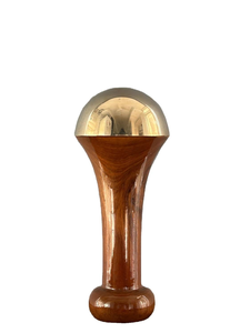 Varita Kansa 100% Pura con Mango de Madera Ecológico, Herramienta de Masaje Ayurvédica Pulida para Rostro y Cuerpo - Product Image 2