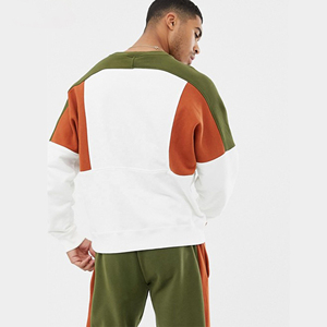 Men <b>Tracksuit</b> Set Plain Sweatshirt And Joggers Cotton Fleece Custom Logo Wholesale Oem Odm - Product Image 5